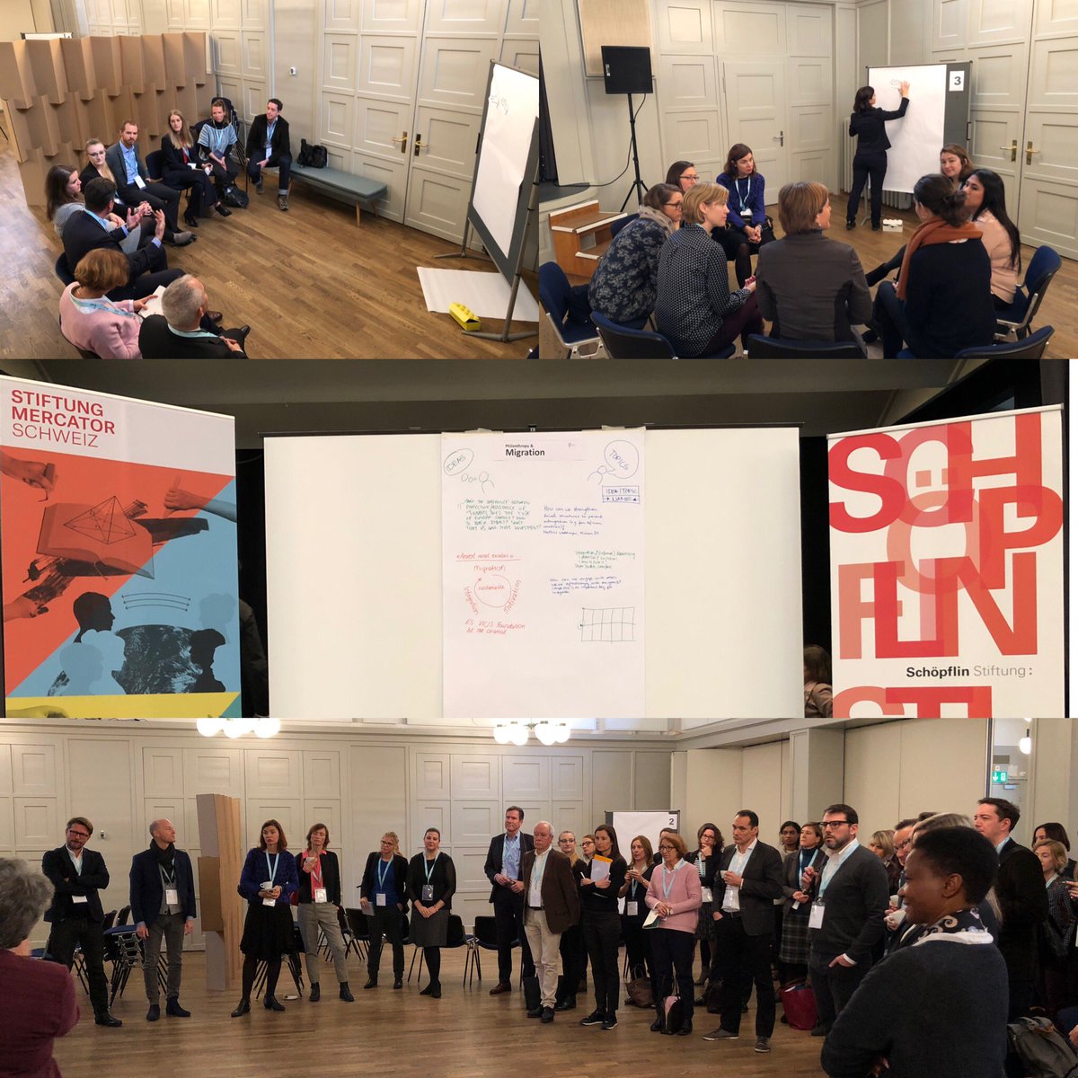 CEPS_Basel's tweet photo. A collaborative highlight of #philcon18 - bringing perspectives together at our un-conferences! For example on the topic of #migration with our hosts @MercatorStiftungCH and @SchöpflinStiftung! How does migration relate to #education and #SDGs and how does real integration work? https://t.co/g5sLqenbI0
