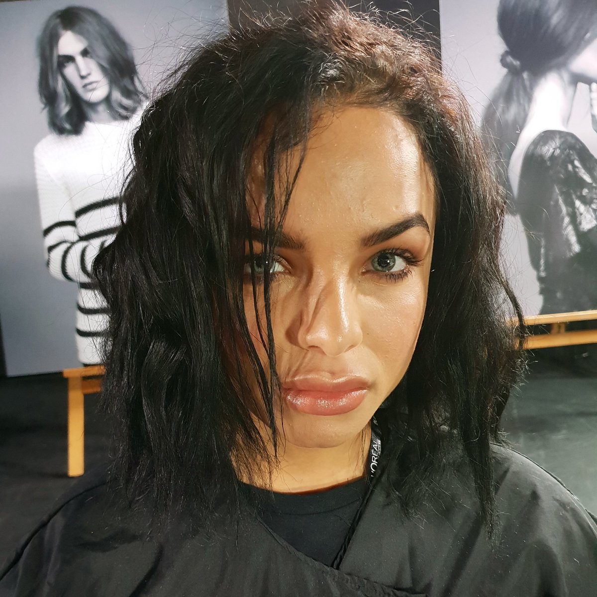 nibrasmakeup's tweet photo. This face 🤩❤ @valenciagermain at the @lorealpro relaunch campaign for #techniart #lorealprofessionnel #haircampaign and the uber talent that is @benhards1 on hair 💇🏻‍♀️💆🏻‍♀️ https://t.co/enRzx71p5P