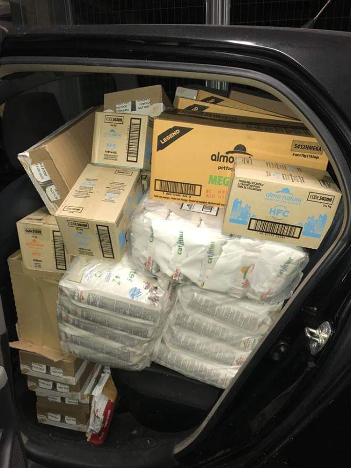 Martedì 13/11/ 2018 abbiamo ricevuto ben 2 bancali stracolmi  per i nostri mici randagi , da parte di Almo Nature 
Grazie grazie grazie anche a Camila Arzag per la sua pazienza e disponibilità!
#almore #companionanimalforlife #lovefood #adoptme <a href="/AlmoNatureIT/">Almo Nature Italia</a>