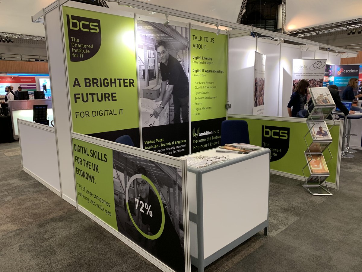 bcs's tweet photo. We're at #AoCConf this week offering advice to visitors about digital literacy qualifications and apprenticeships to further education providers.
Come & have a chat with our team at stand 49.π£οΈ
#AdultEducation #DigitalLiteracy #Apprenticeships #IT #BCSEducation #DigitalSkills https://t.co/CrHaY3m6SM