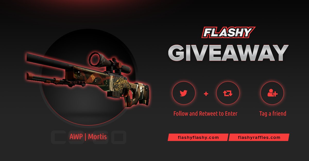 🔥 24H GIVEAWAY !!!

To win:
🔻 Retweet
🔻 Follow us
🔻 Visit: flashyflashy.com
🔻 Visit for more raffles: flashyraffles.com

#flashyflashy #giveaway #csgoskins #CSGOGiveaway