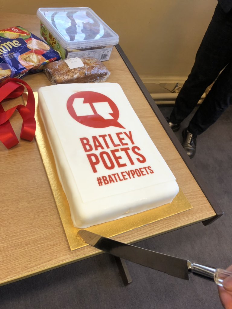 BatleySmile's tweet photo. @Europeanaeu @CultureThemes @MuseumCake From one cake to another...Happy Birthday! @BatleyPoets #Batley #kirklees https://t.co/iaSyAT12Et