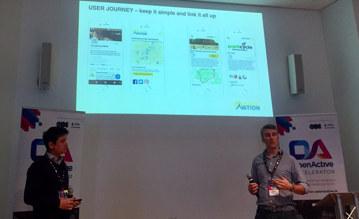 openactiveio's tweet image. “We want to inspire people telling them they can easily do a bunch of outdoor activities across the UK” @outdoornationuk #getactive