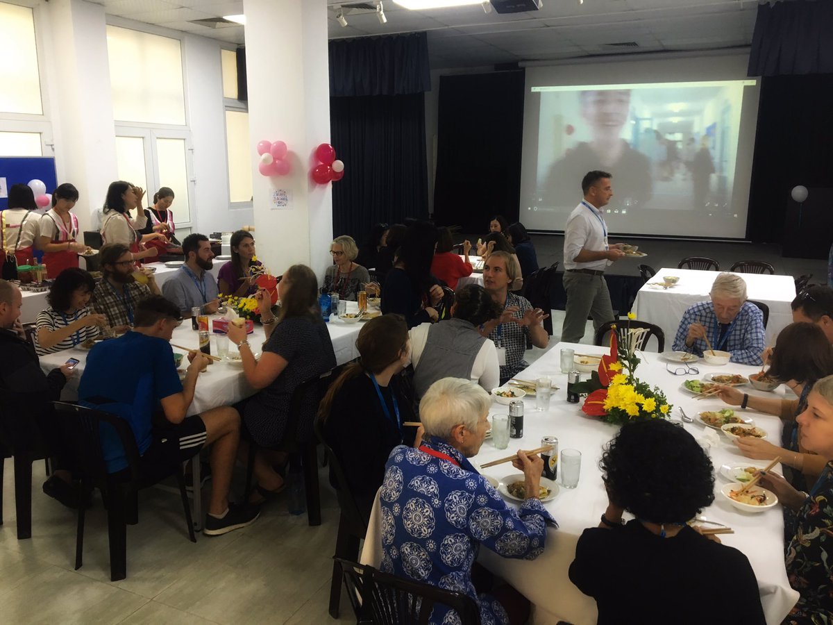 MerynRainey's tweet photo. Happy Teacher’s Day! Thanks to the HIS parent community for an absolutely delicious lunch! I also loved the #plasticfree touch. #hislearns #teacherappreciationday https://t.co/494ky1XoeW