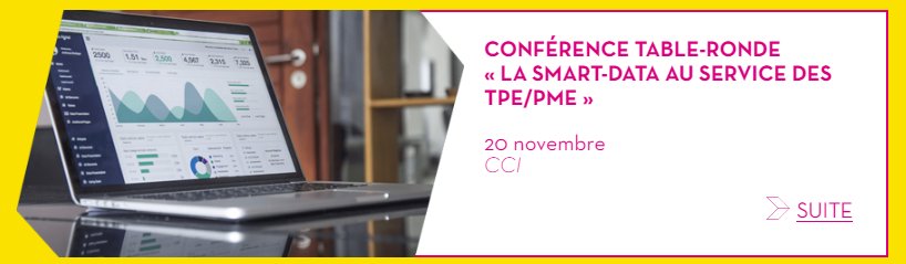 #ConnectedWeek #angers ce soir à 18h, conférence sur la #SmartData au service des PME organisée par  <a href="/CCInnovation49/">CCI49 Numérique</a> et @adnouest 
Avec le témoignage de <a href="/willylambert/">Willy</a> @odovia : la #smartdata au service des chantiers

maineetloire.cci.fr/agenda/la-smar…
