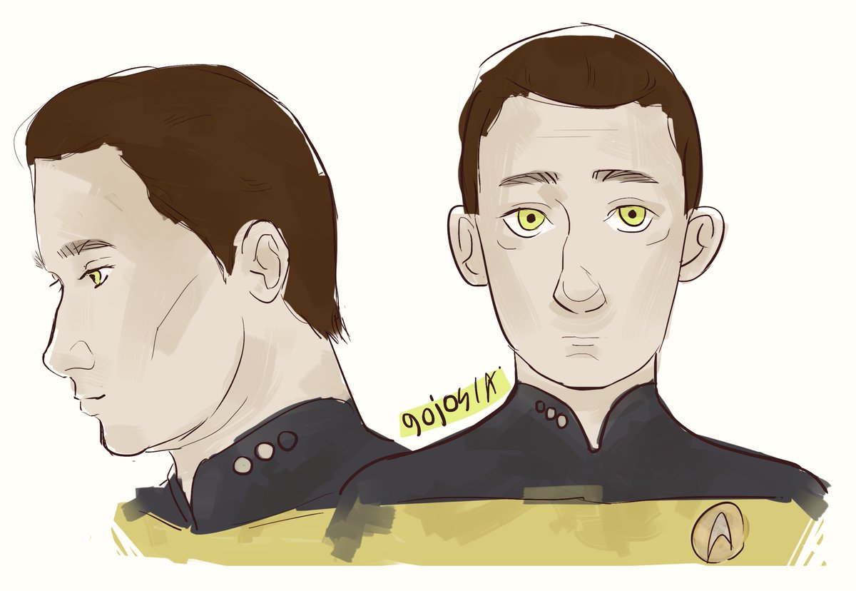 FISH3S's tweet photo. data doodles because i can only avoid drawing my favorite tng character so much

#tng #startrek #startrektng #sttng #lieutenantcommanderdata #myart #artistsontwitter https://t.co/vFnuVwYMYE