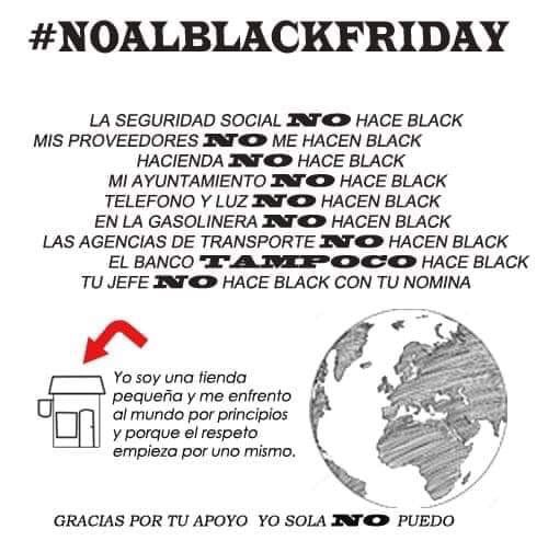 pidouncambio's tweet photo. Porque no queremos un pequeño comercio abocado al negro cierre #PidoUnCambio #noalblackfriday https://t.co/elv8LGFckN