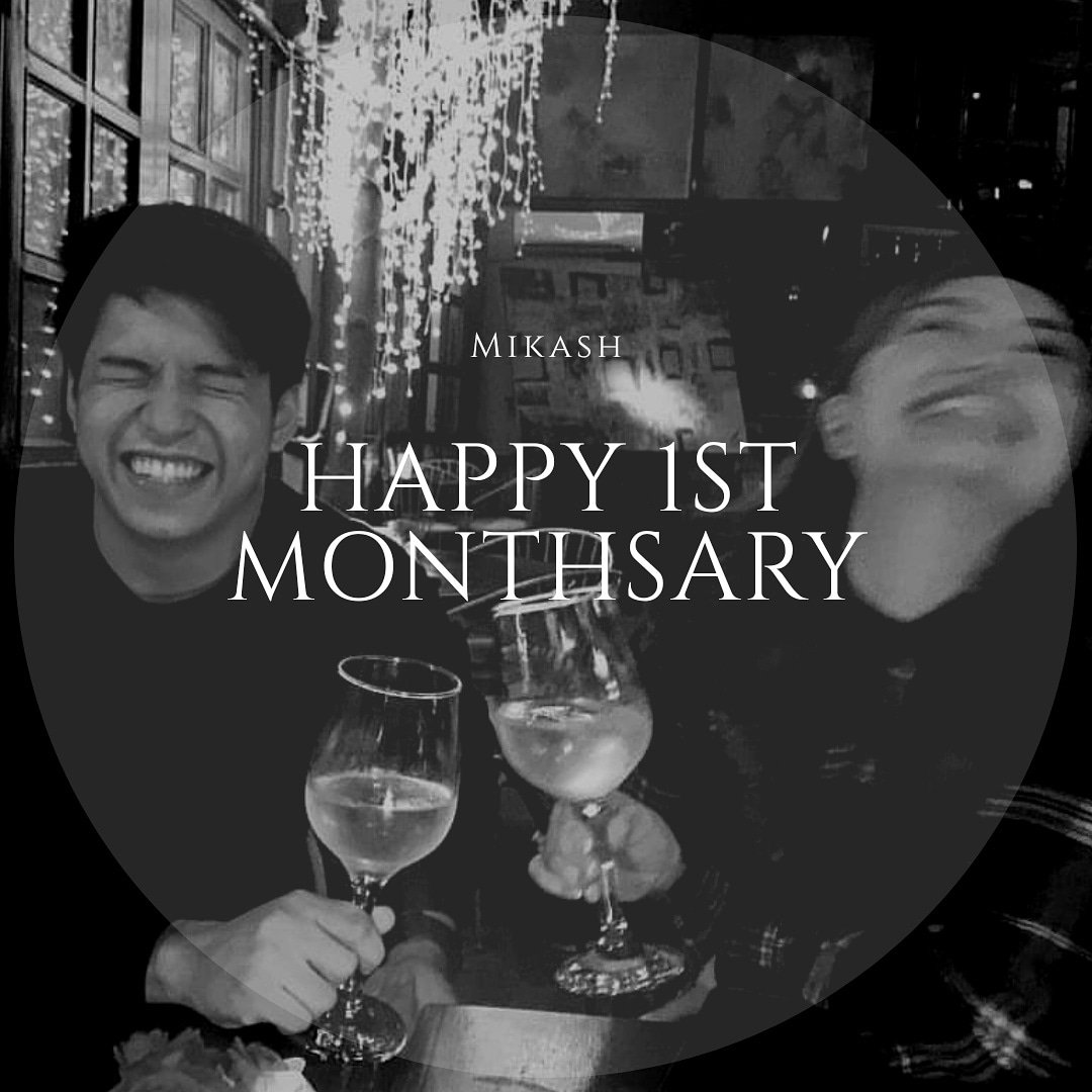 MikashCouple's tweet photo. Happy 1st Monthsary, lovely couple @mikadlacruz @AguasNash01 ❤️ 💑 https://t.co/p18neOZFeN