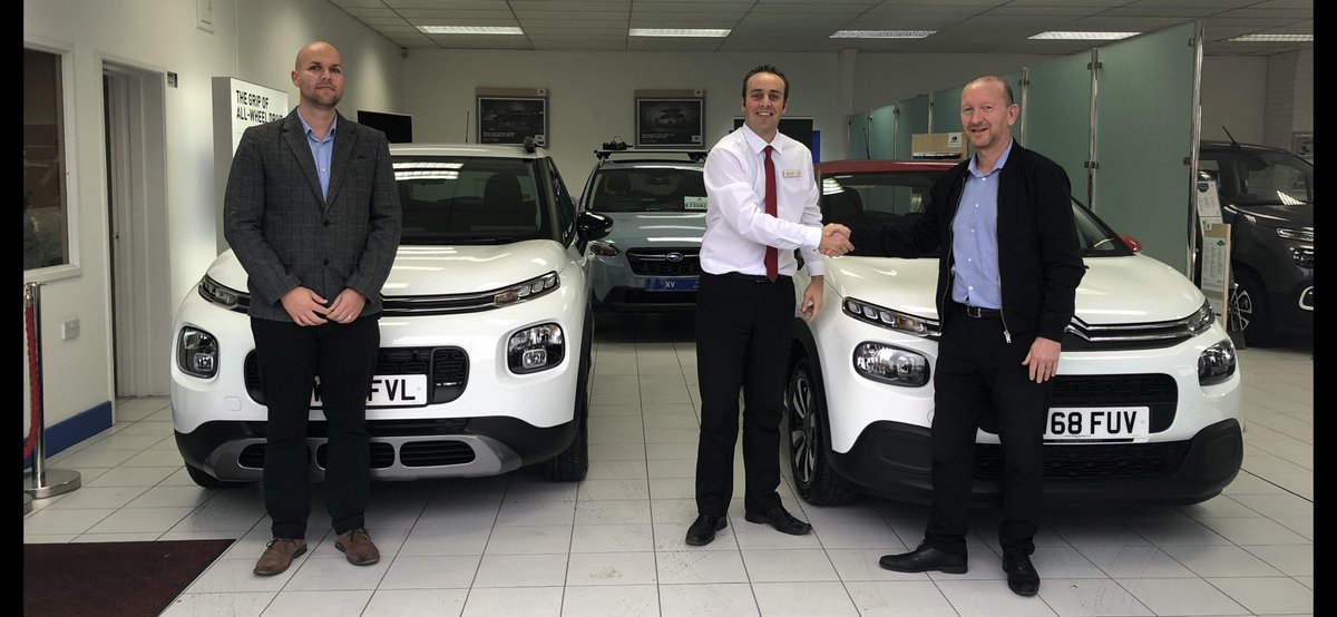 <a href="/centralnewport/">Central Garage Newport</a> &amp; Stuart Smith are please to handover 2 New Citroën’s, C3 &amp; C3Aircross to More Letting. We wish you another 3 years trouble free motoring 👍. #morelettings #citroen #C3 #C3Aircross