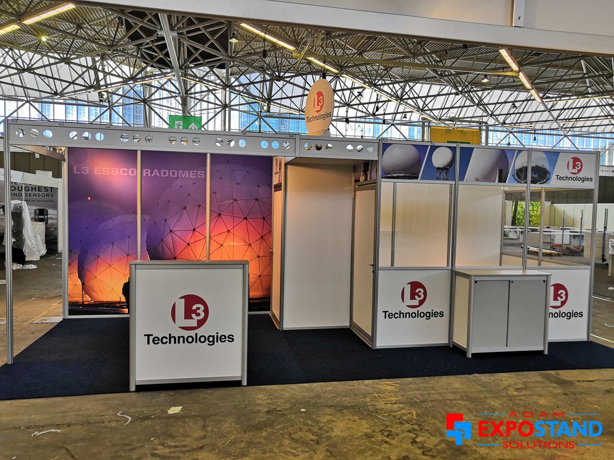 BoothExhibit's tweet photo. #RAI #Amsterdam , Adam Expo Stand Solutions exhibit stands supplier for #L3 Technologies at #Meteorological Technology World Expo https://t.co/q6YVVG6Jx6