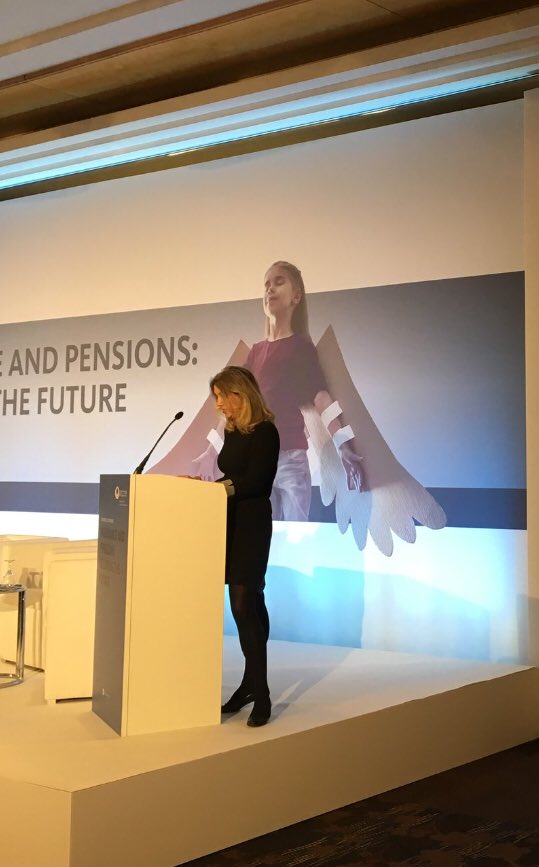 Clear explanation of climate scientist @emilyshuckburgh at #eiopaconference on climate change why the future is at risk. Climate is big risk for the globe, the economy and of course also for the insurance and pensions sector. So take your role and do not wait! #esg