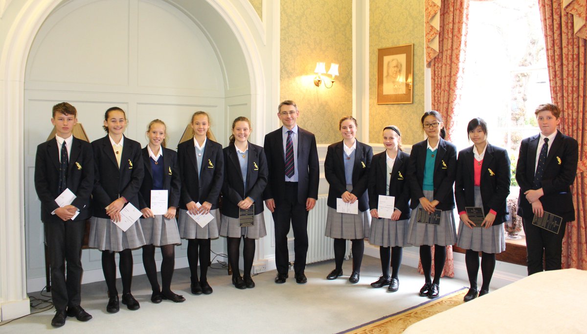 Ten #ReptonBBlock pupils were nominated to receive a Headmaster's Congratulation to commend their participation in the recent B Block Enrichment Day. The Headmaster thanked them for setting such a high precedent of work and presented them with their certificates #AReptonStory