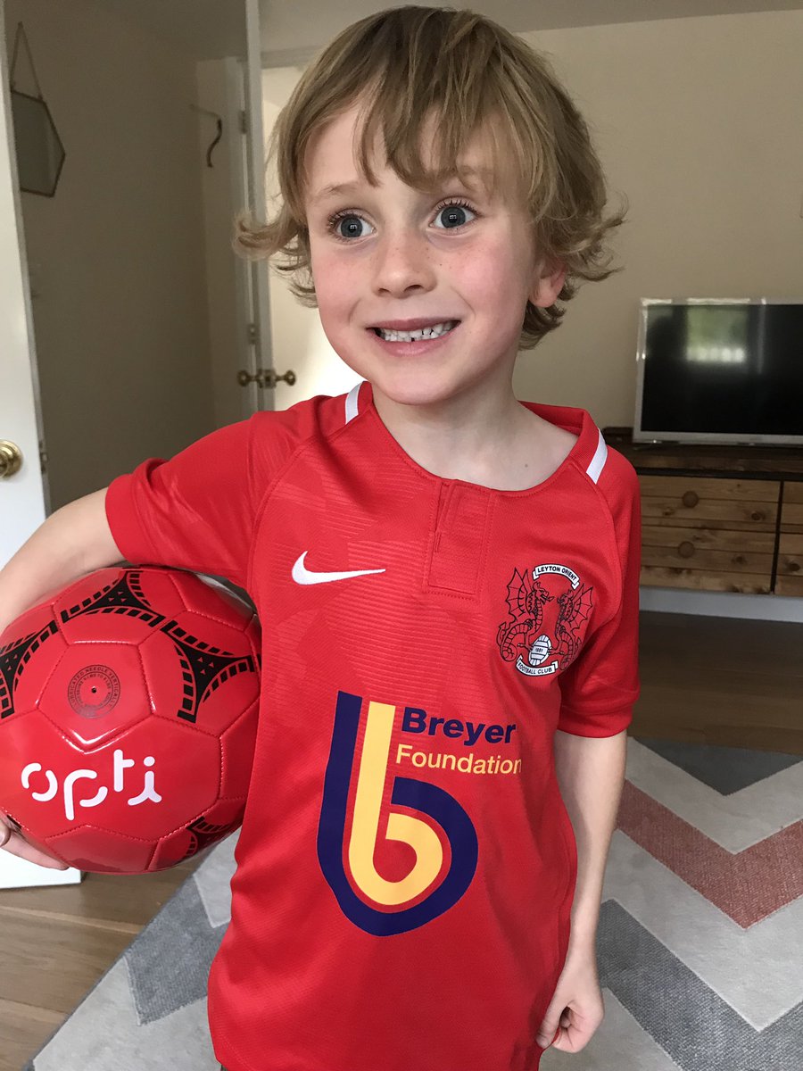 BreyerGStadium's tweet photo. Fan base spreading!! Here’s Jude from Norfolk loving the “foundation kit”  Nice one Jude..👍 Thanks for sending us your photos.
❤️ ⚽️ ❤️ #LOFC https://t.co/8EcqGa6zGn