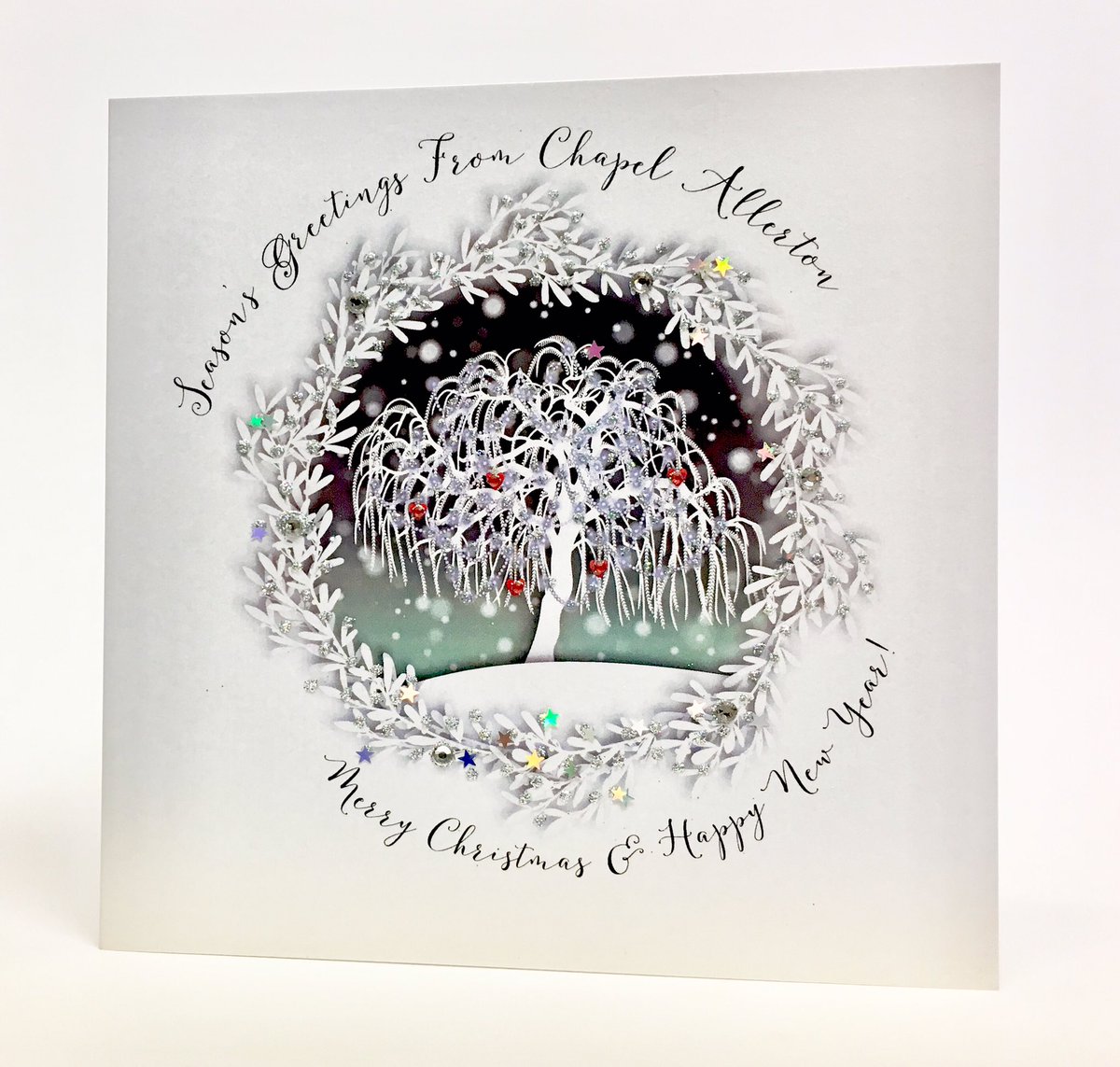 WendyJBlackett's tweet photo. With all proceeds going to @FGVW our Chapel Allerton willow tree Christmas cards will be available at @Angels_Too from this weekend! X 😘 @ChapelAToday #chapelallerton #christmas https://t.co/cBRs2aJvqr