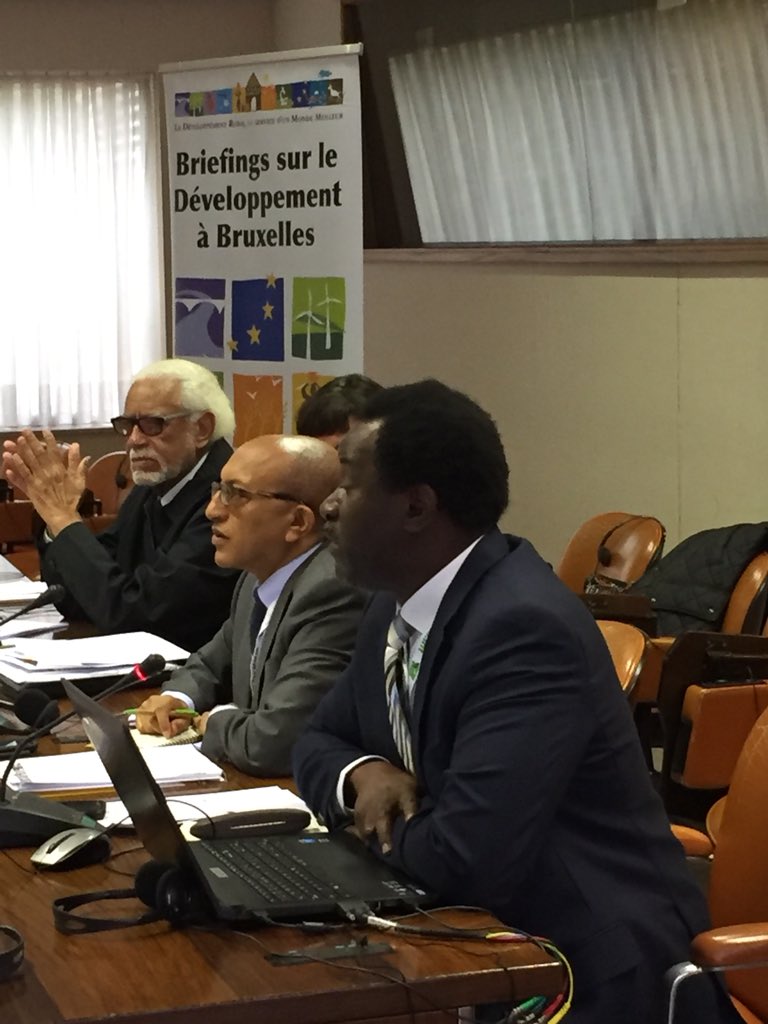 CTAflash's tweet photo. Akin Sawyerr, from Nigeria, presents @afgean: “We are a #NGO with a focus on promoting investment in the horticulture sector. We are trying to bring people onto the farm. This is extremely important. We have to develop a culture of sharing.” #BBFutureFarm #scaling #digitalisation https://t.co/fFvKwsp1Xp