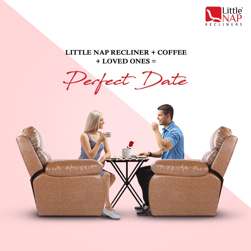 LittleNap1's tweet photo. Happiness lies in little things!
How about reliving your courtship days and spending quality time in the embrace of a cozy recliner with a cup of coffee?
Share your idea of a perfect date!
#LittleNapRecliners #PerfectEquation https://t.co/umaPEiTv1B