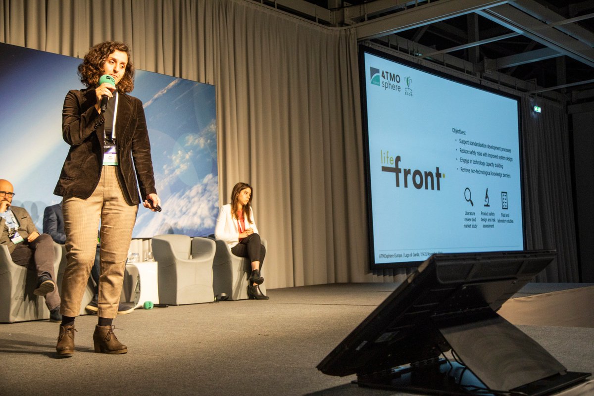 ATMOEvents's tweet photo. If you are interested in #flammable refrigerant standards Rita Tedesco from European Environmental Citizens Organisation for Standards (ECOS), urges the HVAC&R industry to get in touch with #LIfeFront project.
#GoNatRefs #ATMOEurope https://t.co/sQoPyEJ9PL