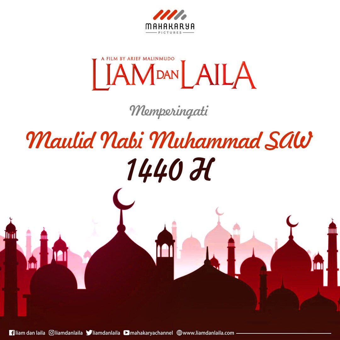 Selamat memperingati Maulid Nabi Muhammad SAW, 12 Rabiul Awal 1440 H. 
Semoga di hari Maulid Nabi ini kita selalu mendapat Syafaat Rasulullah dengan selalu meneladani akhlak beliau. 🙏🏻