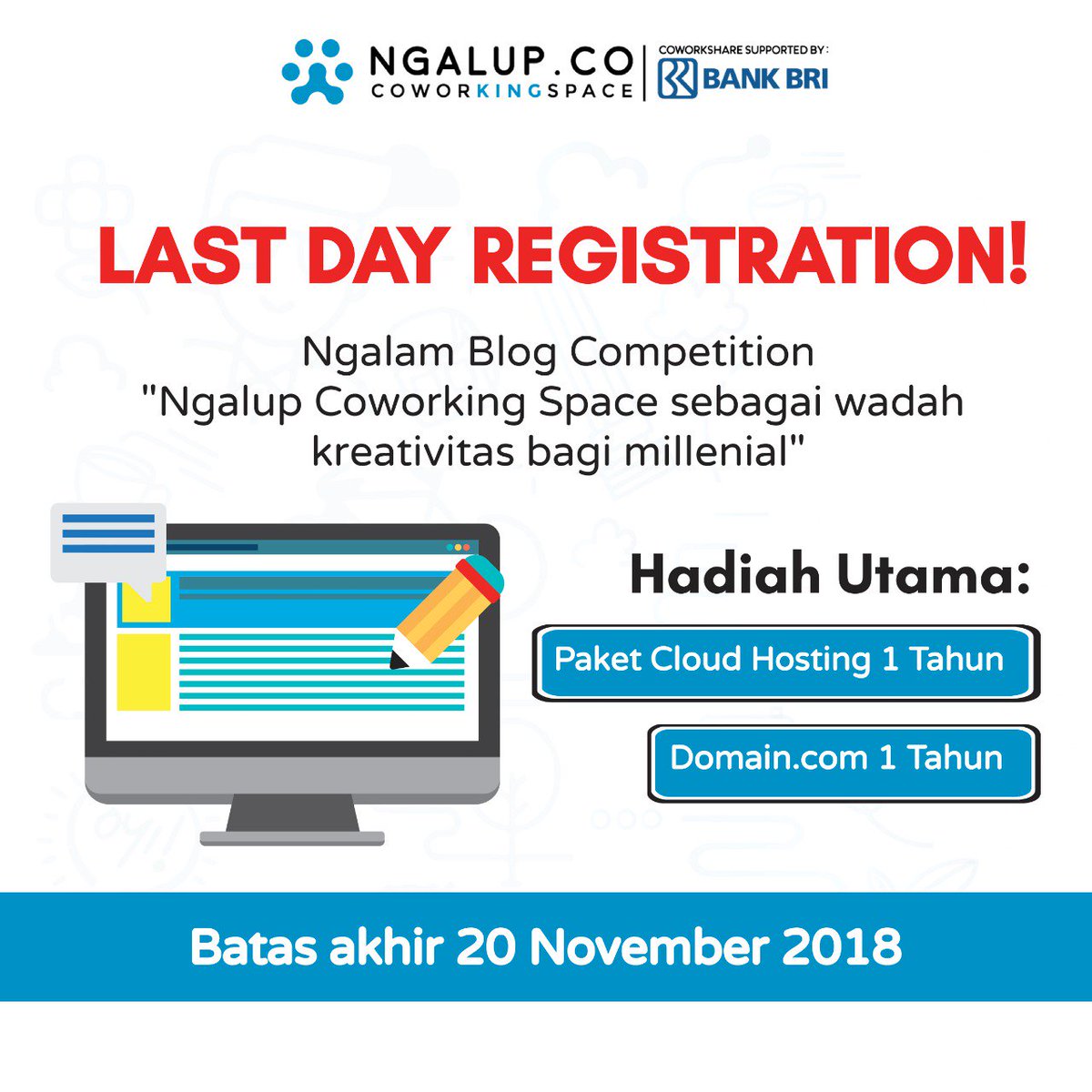 HARI TERAKHIR, REK! 💪🏽 AYO NDANG DIGAS...