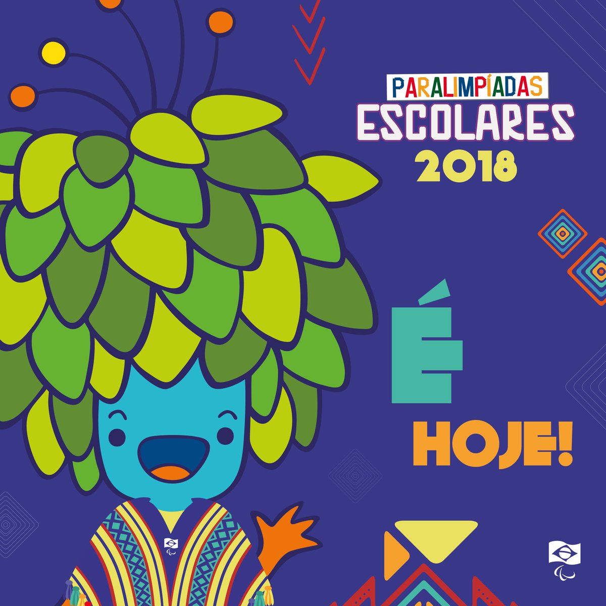 BraParalimpico's tweet photo. #TomFala 🌴
Já sabem que dia é hoje, né? DIA DA ABERTURA DAS #ParalímpiadasEscolares2018. ÊÊÊÊÊÊÊÊÊ!
Às 19h acontece a cerimônia e amanhã de manhã tem as primeiras disputas. E dá pra assistir aqui no #CTParalímpico nos três dias de competição. Que tal? Hihihi https://t.co/eKaiyuV0oN