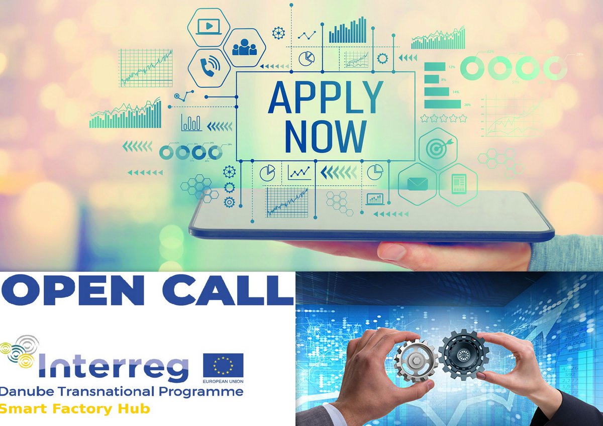 SmartFactoryHUB's tweet image. @SmartFactoryHUB open call is available now!The purpose is to introduce smart and innovative solutions into production processes.If you want to improve your manufacturing processes in your SME then APPLY NOW! More info: bit.ly/2PIUMeT
@INTERREGTweets @Interreg_Danube