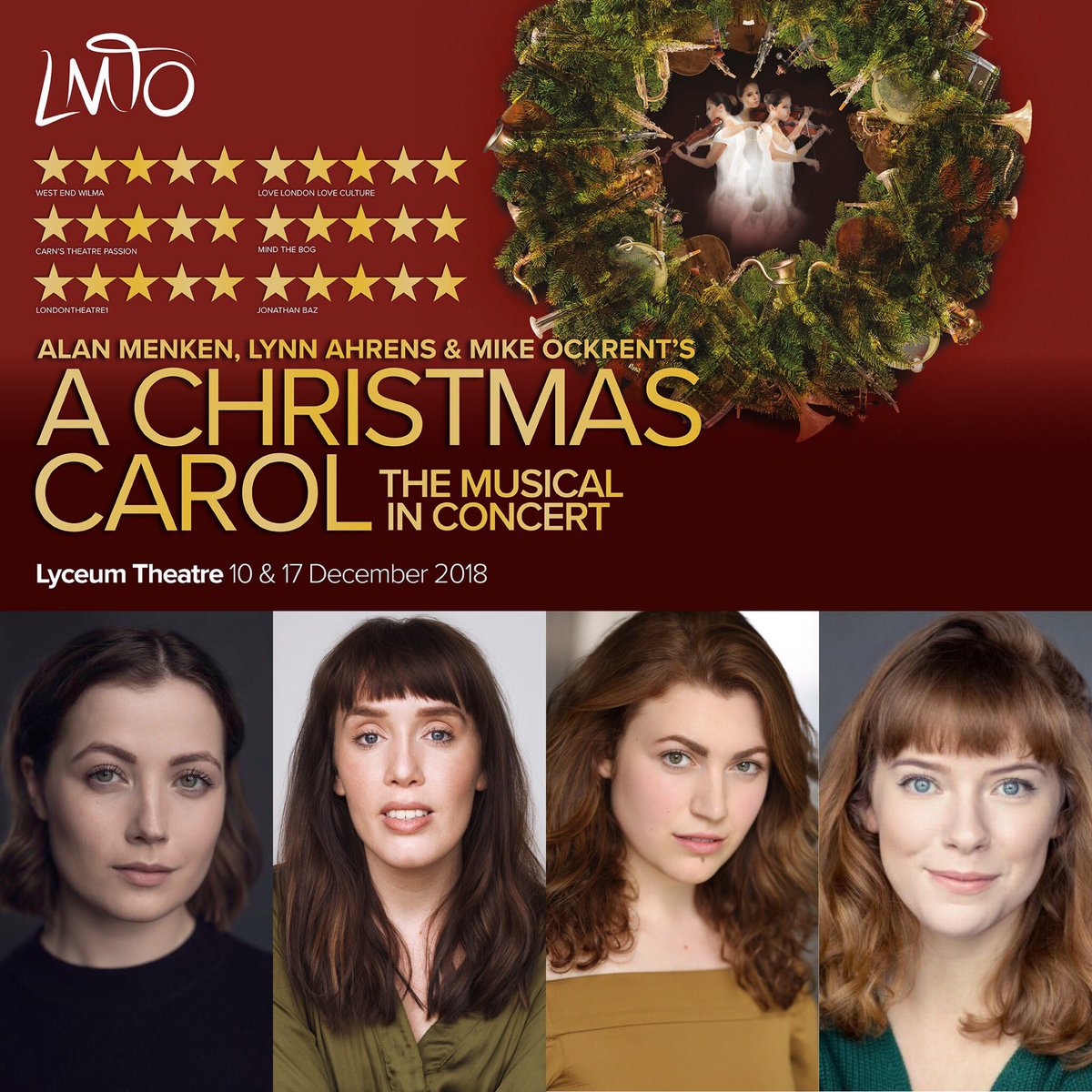 lmto_official's tweet photo. Today’s a good day, because today we can reveal the #LMTOChorus for #LMTOChristmasCarol. Here are our spectacular sopranos: @elissachurchill @LucyClough @lauren_lockley @_JessicaDuncan https://t.co/48uunaesj6