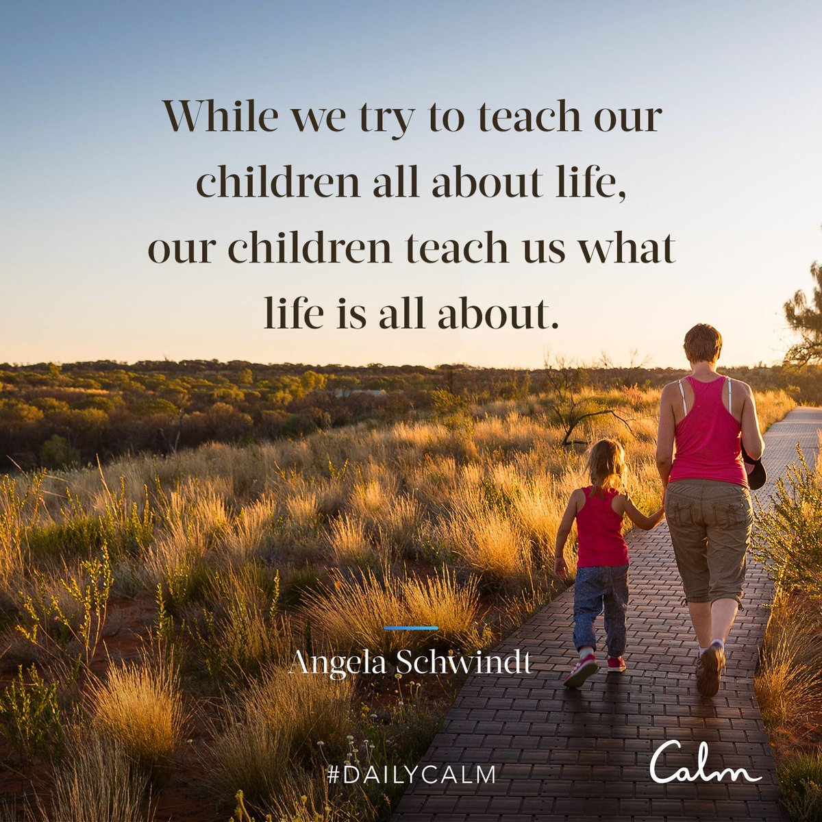 calm's tweet photo. What has a child taught you? #DailyCalm https://t.co/owK6IsfLc9