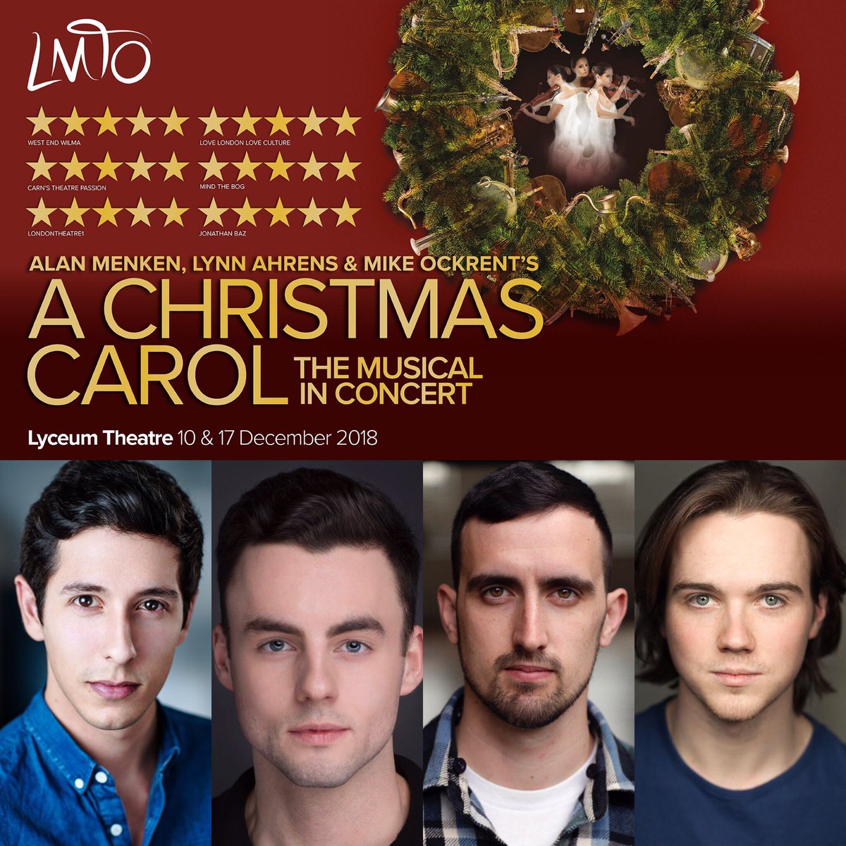 lmto_official's tweet photo. TENORS! These superstars are the top boys in the #LMTOChorus for #LMTOChristmasCarol: @daniel_amity @LukeWardWalton @mattmcdonaldUK @connorehughes https://t.co/qyakP5fgqL