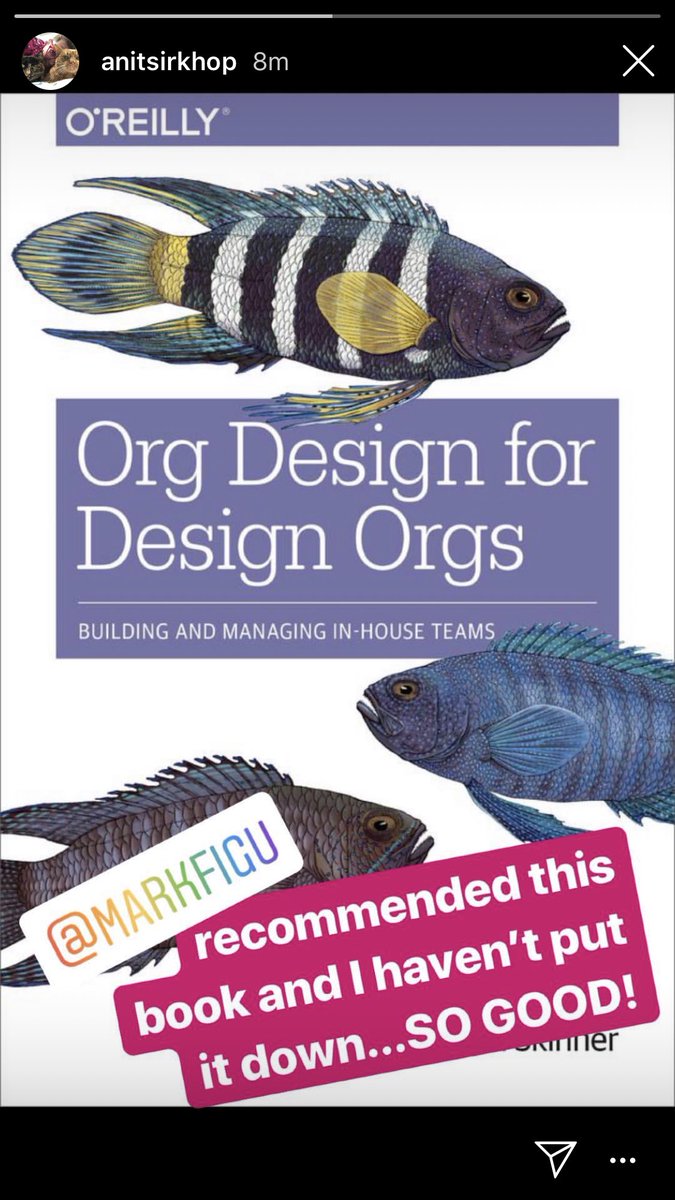 MarkFigUX's tweet photo. I love when I introduce a friend to this book and they get just as sucked in as I have @bettay @peterme #design #DesignOps #DesignOps18 #bookclub #ux #designorg https://t.co/awBAdP8HYg