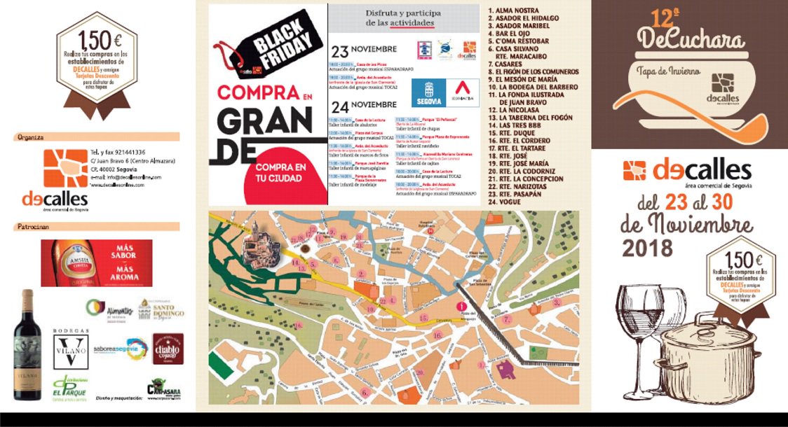 XII TAPA DECUCHARA
Un año más el CCA Decalles pone en marcha el certamen “DECUCHARA” Tapa de Invierno.
Esta XII edición se desarrollará del 23 al 30 de Noviembre de 2018.