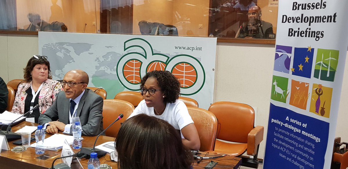 CTABrussels's tweet photo. Outstanding examples of successfully transforming agriculture from Sweden, Nigeria, Jamaica, Tanzania #BBFutureFarm: #WomeninAg, Farmer organisation, access to markets,  #geographicalindication #GI &amp; value addition w. @lotta_folkesson, Winston Stona, Akin Sawyerr &amp; @JenniferBash https://t.co/FQCdUyb8XG