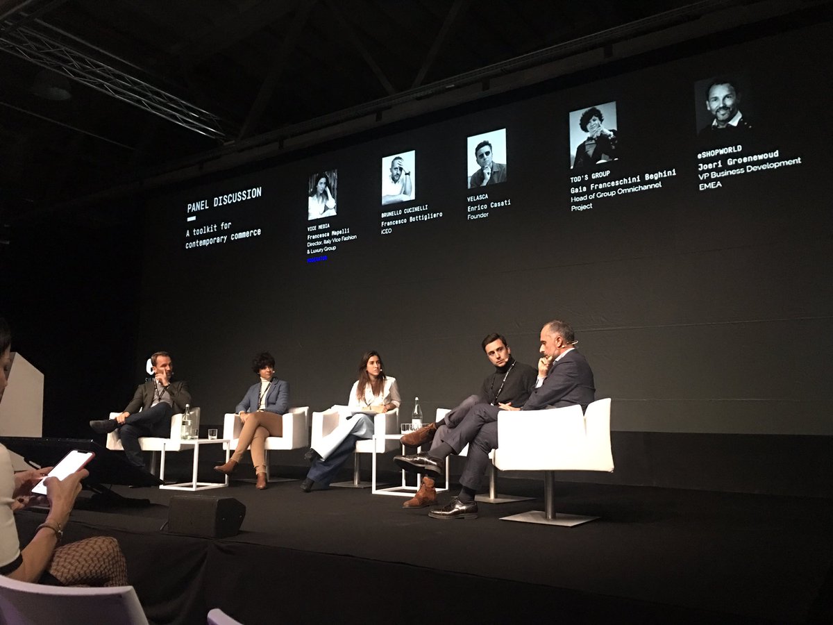 Giulia_Belloni's tweet photo. “If your brand is exaggerating in terms of visibility, it could lose authenticity” -  @frabot, iCEO Brunello Cucinelli at #ePSummit2018 https://t.co/Y6JjYv9yXQ
