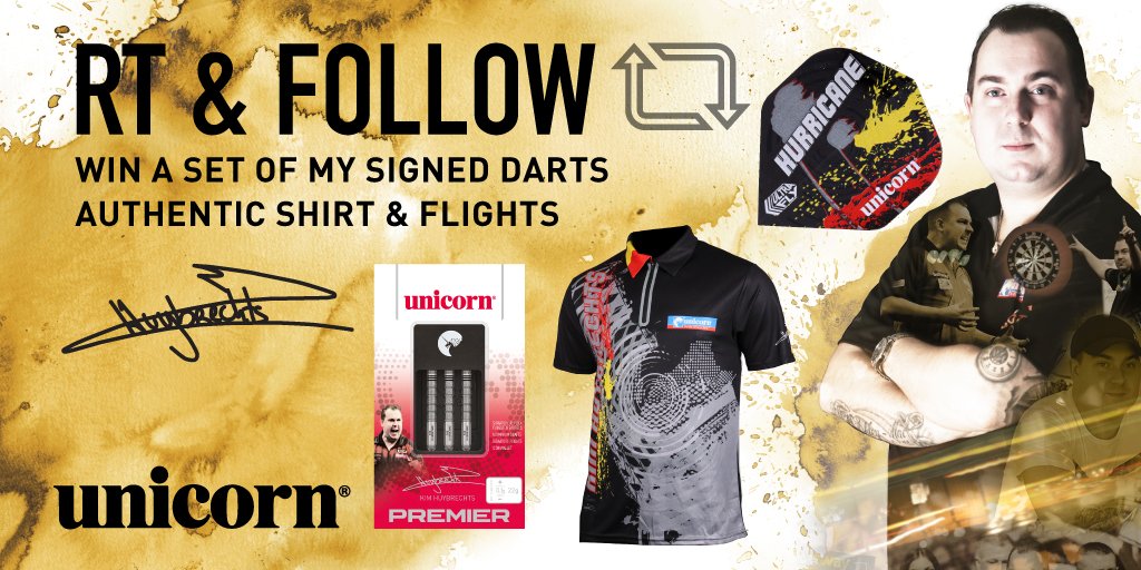 UnicornDarts's tweet photo. #WIN! Simply RT this post &amp; follow us to win this Exclusive @KimHuybrechts  bundle! #Competition #RTtoWin - Winner chosen 22/11

Kim's shirt ⏩ https://t.co/7aMa77Hodk 
Ultrafly flights ⏩ https://t.co/sV3QFmUEMC
Signed Darts ⏩https://t.co/wbsVKIsNF2 https://t.co/KK50hNf0M8