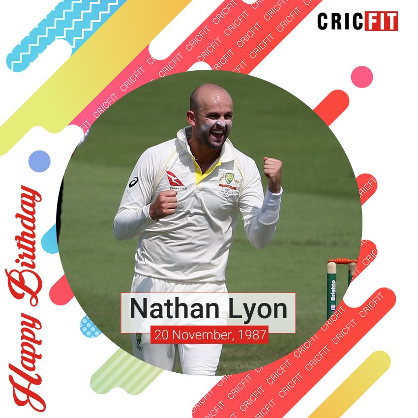 Cricfit Wishes Nathan Lyon a Very Happy Birthday! 