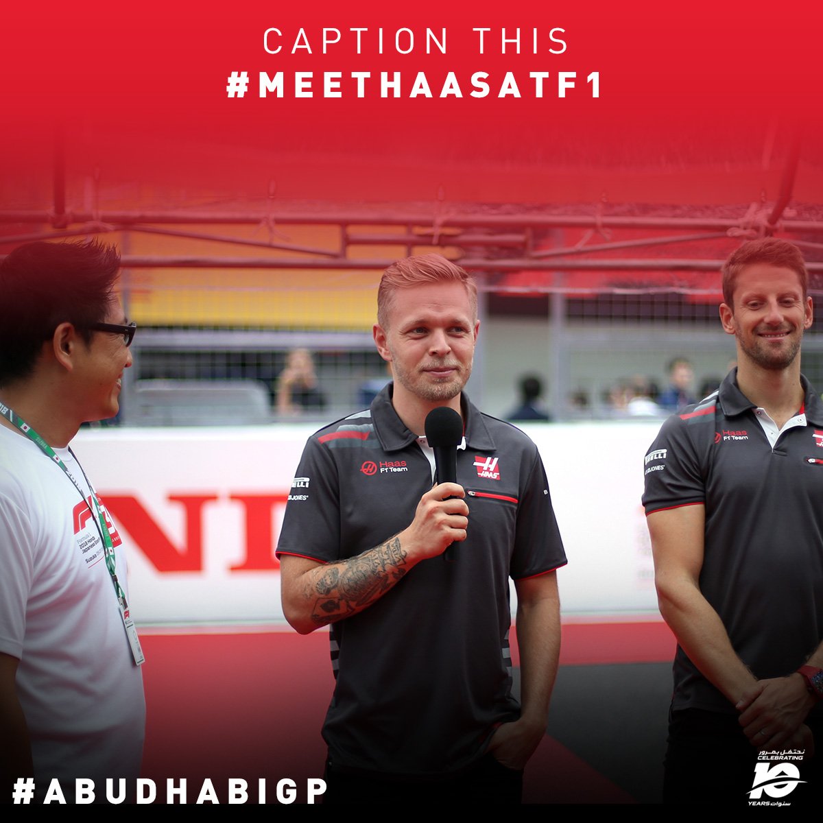 ymcofficial's tweet photo. Want to say Hello to Haas at #AbuDhabiGP? Time to put your thinking caps on for the chance to #MeetHaasAtF1 https://t.co/8cENAO7q1C