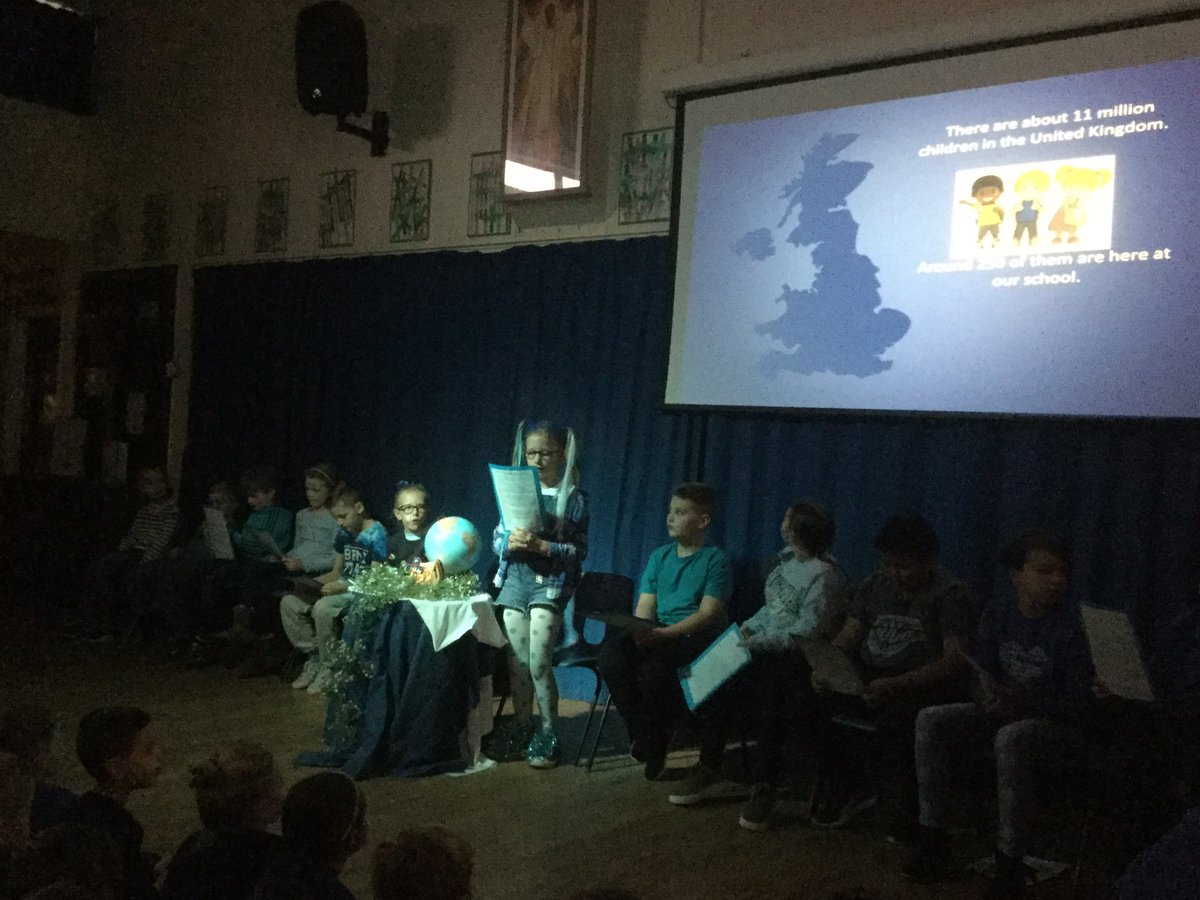 STBPrm's tweet photo. A thought provoking assembly led by our Super Ambassadors this morning. Are you rights respecting? #GoBlueCardiff https://t.co/yguJaBOvvi
