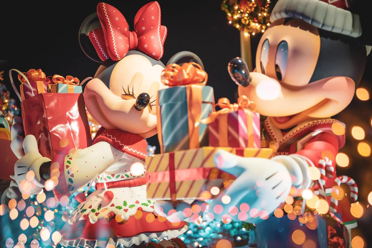 キラキラしているｗｗｗディズニーランドのクリスマス！行きたーいｗｗｗ