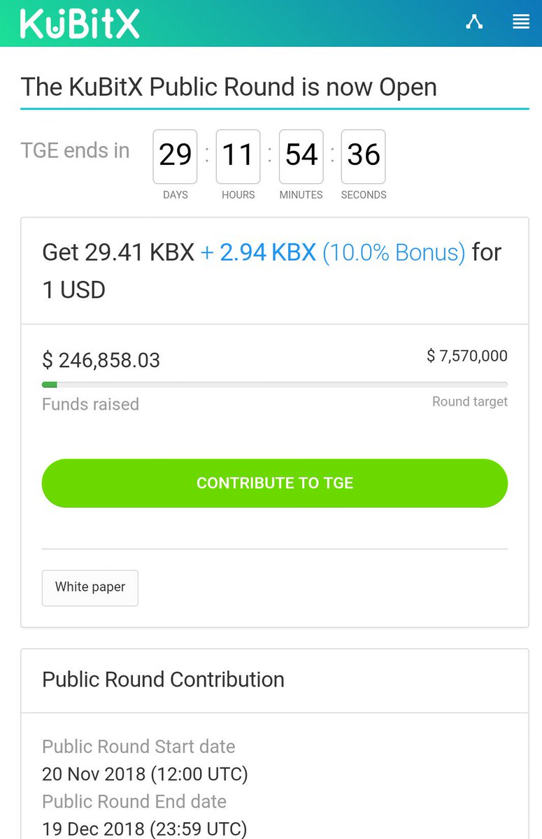 ai_news_ai's tweet photo. The KuBitX Public TGE is now open...! Please join now to contribute to the TGE... 
https://t.co/4sJ9aFWHFu
@jimmyzhong_iost @altillycom @cryptocurr_ncy @petejkim 
#kbx 
#KuBitX https://t.co/WPx4vu54CQ