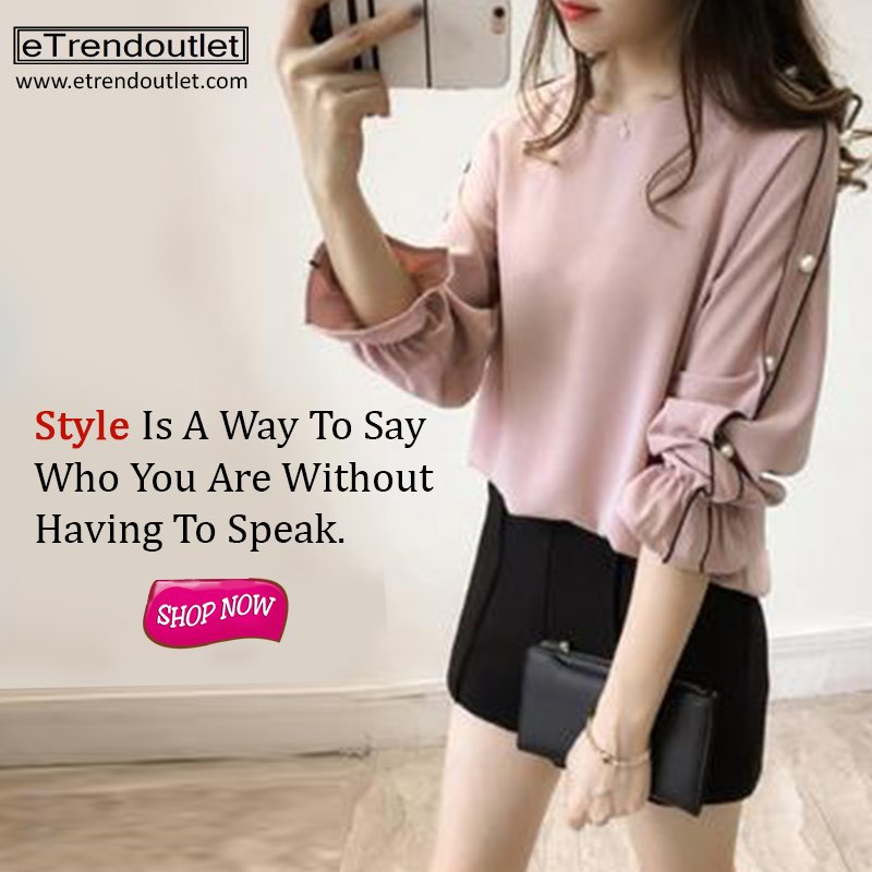 TrendoutletE's tweet photo. Style is a way to say who you are without having to speak. 
Shop Now: https://t.co/C0P5Y4h4gY 

#Etrendoutlet #OnlineShopping #BuyOnline #WomenTshirt #womenfashion #TrendyTop #fashion #shopnow #USA https://t.co/NKdKwnV42d