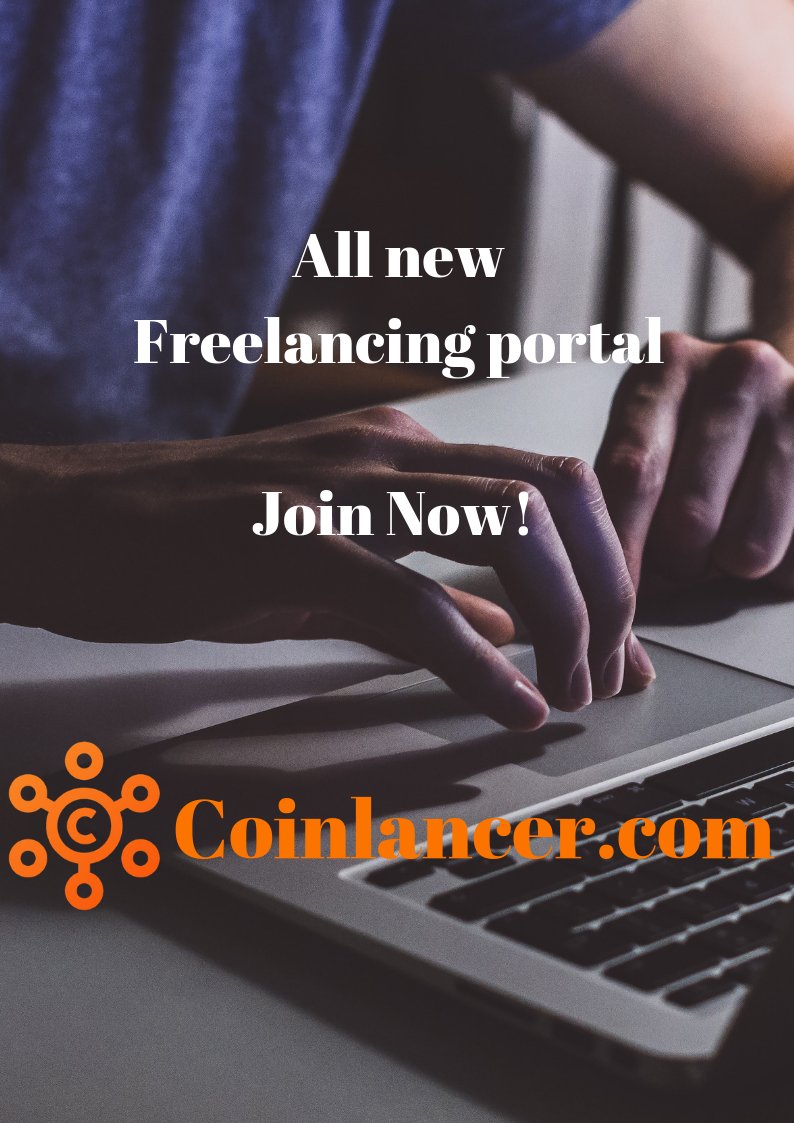 CoinlancerSMO's tweet photo. Register yourself on this all new portal.

#freelancing #freelance #freelancer https://t.co/L2gW3GolhP