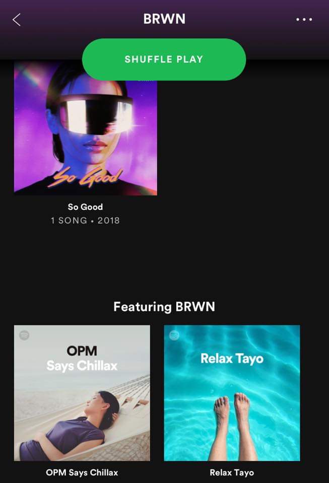 Wanna feel So Good? 

STREAM here ➡️ BRWN.lnk.to/SoGood

We’re on TWO playlists on @Spotify_PH! Hit shuffle while you’re on the road or chillin’ this evenin’ 😎

#SoGood
#BRWN
#SpotifyPH
#OPM