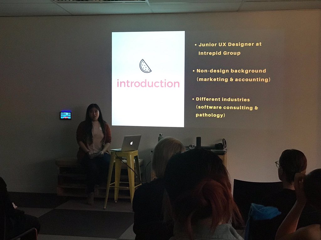 Can’t put into words how proud I am of my Visual Designer, Simone &amp; Junior UX Designer, Ever Ng for over coming their fears of public speaking at tonight’s #LTUXMelb event 🤩🙌