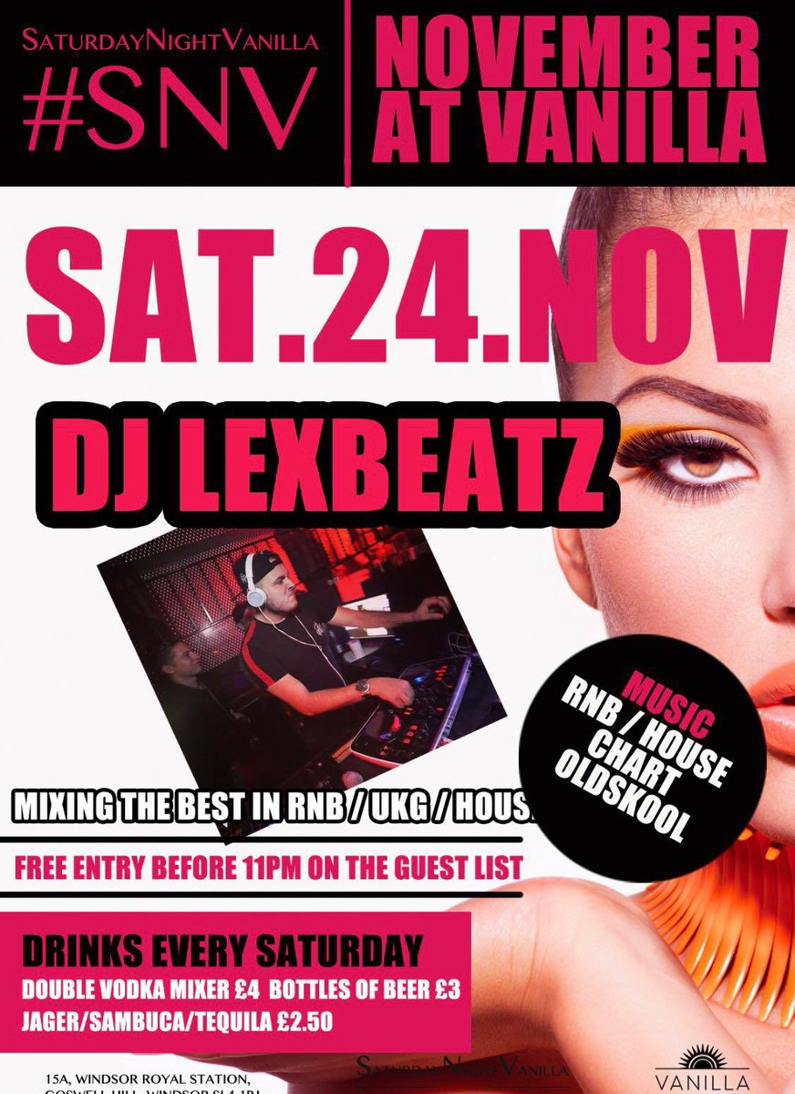 Vanilla Windsor (@vanillawindsor_) on Twitter photo This Saturday <a href="/DJLexbeatz/">LEXBEATZ (OFFICIAL)</a> is BACK ๐๐ป๐ซ๐๐ This is it not to be missed .FREE guestlist? Birthday coming up ? DM us for all info ๐ This Saturday <a href="/DJLexbeatz/">LEXBEATZ (OFFICIAL)</a> is BACK ๐๐ป๐ซ๐๐ This is it not to be missed .FREE guestlist? Birthday coming up ? DM us for all info ๐