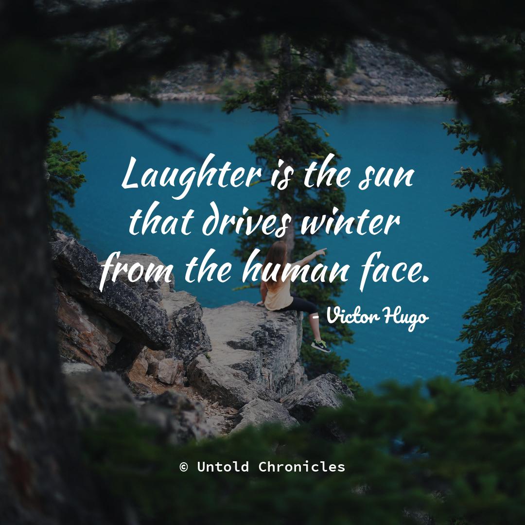 untoldchronicle's tweet photo. Keep laughing. #laugh #laughing #smile #happy #living #life #quotes #lifequotes #quote #quoteoftheday #qotd #quotestoliveby #quotesdaily #writing  #VictorHugo #uc https://t.co/ZavXbsR1il