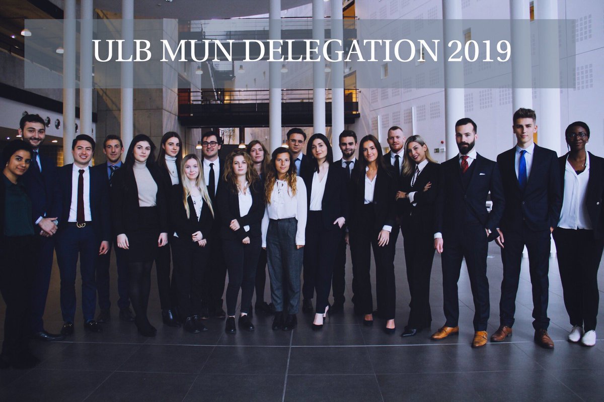 ULBMUN's tweet photo. Presenting the official 2019 Delegation Team of the ULB MUN! We are working hard and won’t stop until we exceed expectations in New York in March. Welcome, delegates! @UN #ulbmun #ulb #brussels #youngdiplomats #FutureLeaders #UnitedNations #delegates #mun https://t.co/aboJe3iOZH