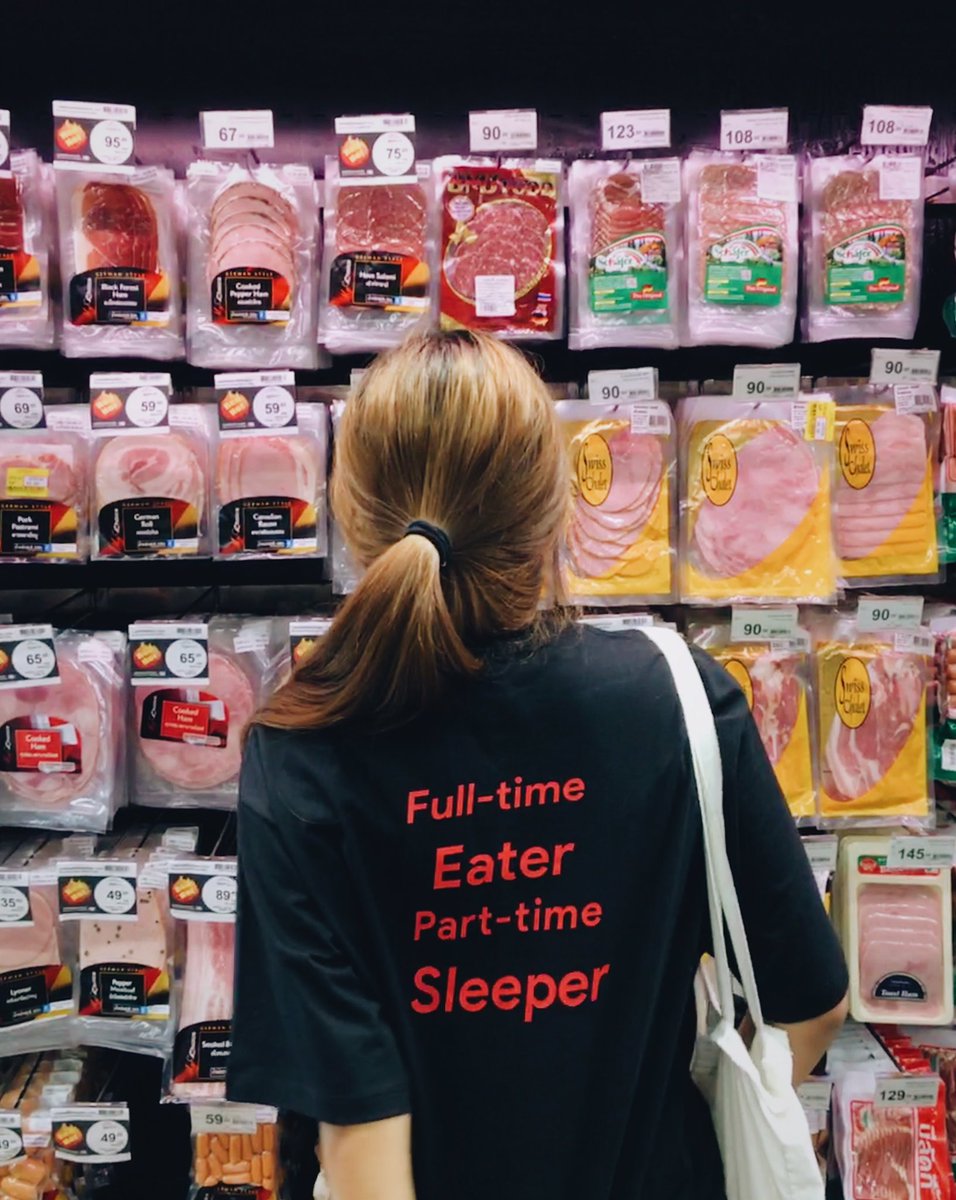 JigzErotang's tweet photo. [Pls RT]

Pre-order lot 6
ปิดพรีวันที่ 10 ธันวาคม 🍕

เสื้อ

 “ Full-time Eater Part-time Sleeper”

แดกเป็นงานประจำ ส่วนงานพาร์ทไทม์คือนอน

ตัวละ 280.- ไซส์ 2xl ขึ้นไป + 30 บาท

รอสินค้าหลังวันปิดพรีประมาณ 5-10 วัน

โปรโมชั่น🔥 ลูกค้าเก่าลด 20 บาท / 1 ออร์เดอร์ https://t.co/Mooz8lx4wU