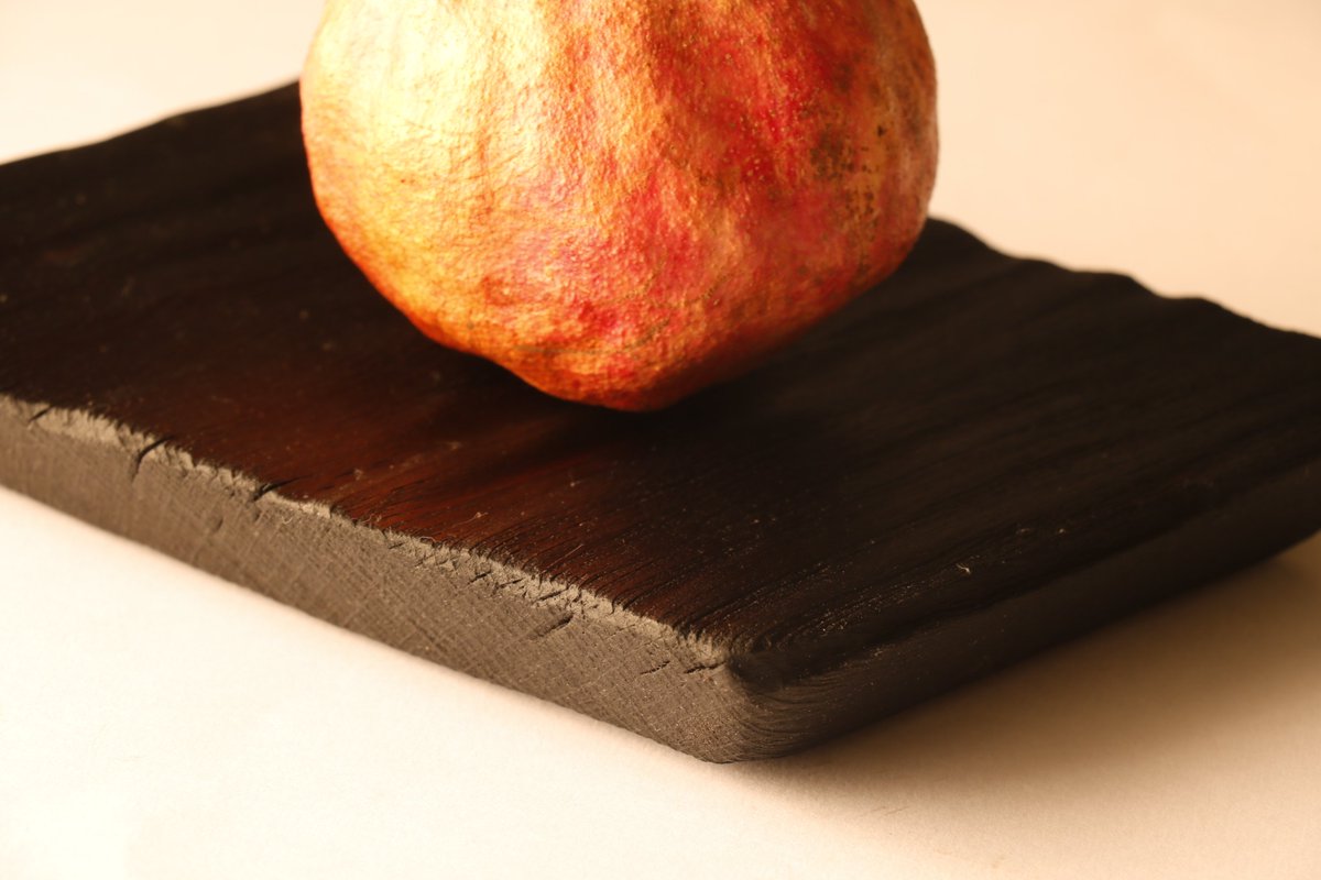 Plaquetas talladas y carbonizadas.