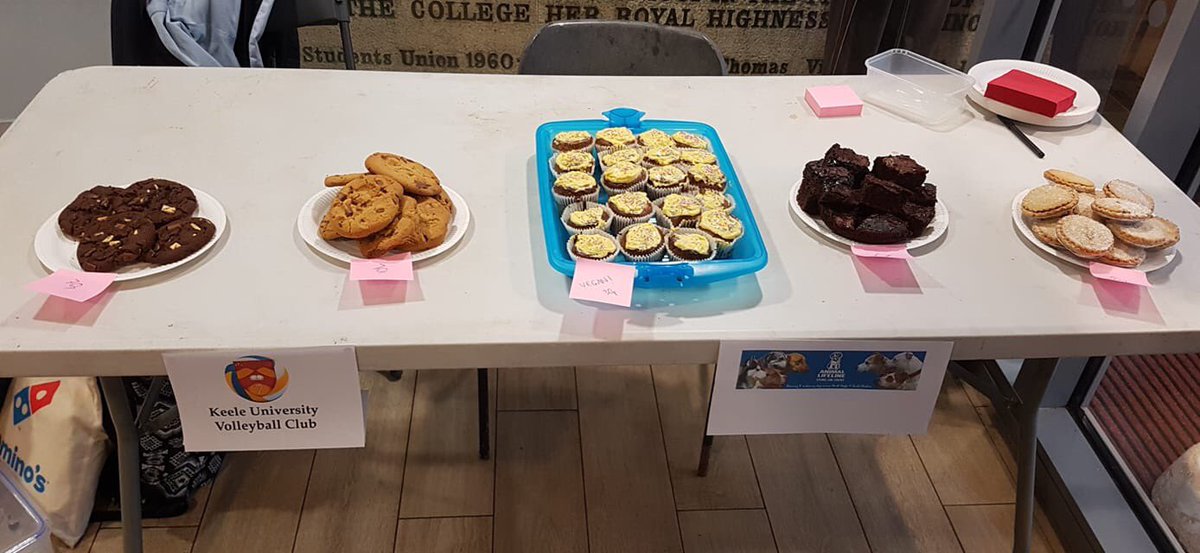 Bake sale today! Vegan and gluten free options!