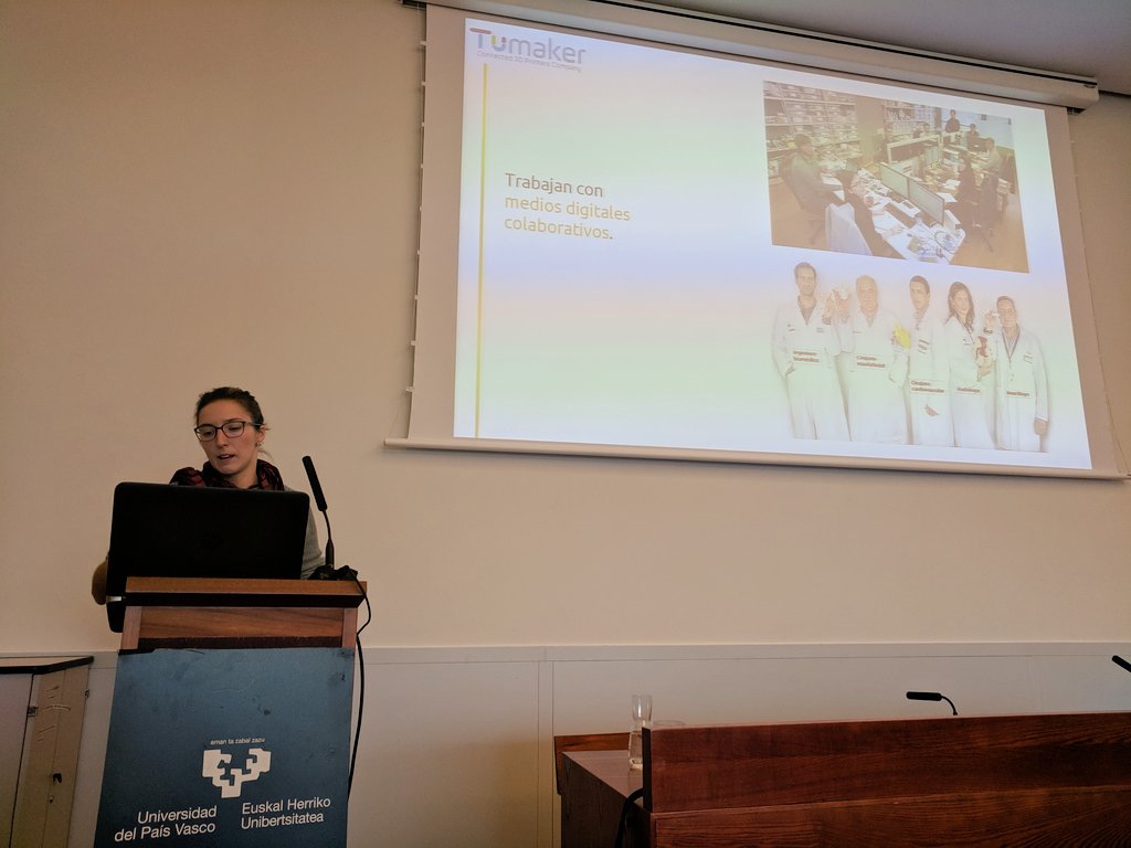 faraondemetal's tweet photo. .@Maklabi expone cómo @Tumakers sigue confiando en los valores de la #culturamaker para aprovechar el potencial de la #innovaciónabierta #BBDW18 #indus_maker #Hyperdesign https://t.co/jnCracFFsX