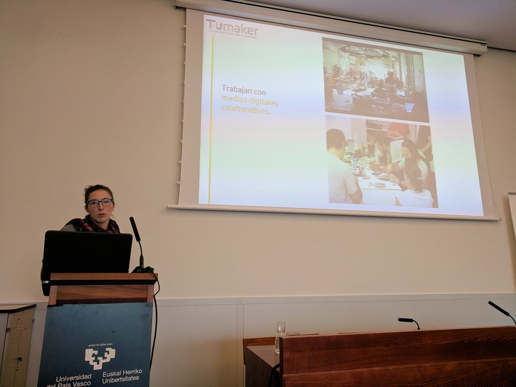 faraondemetal's tweet photo. .@Maklabi expone cómo @Tumakers sigue confiando en los valores de la #culturamaker para aprovechar el potencial de la #innovaciónabierta #BBDW18 #indus_maker #Hyperdesign https://t.co/jnCracFFsX
